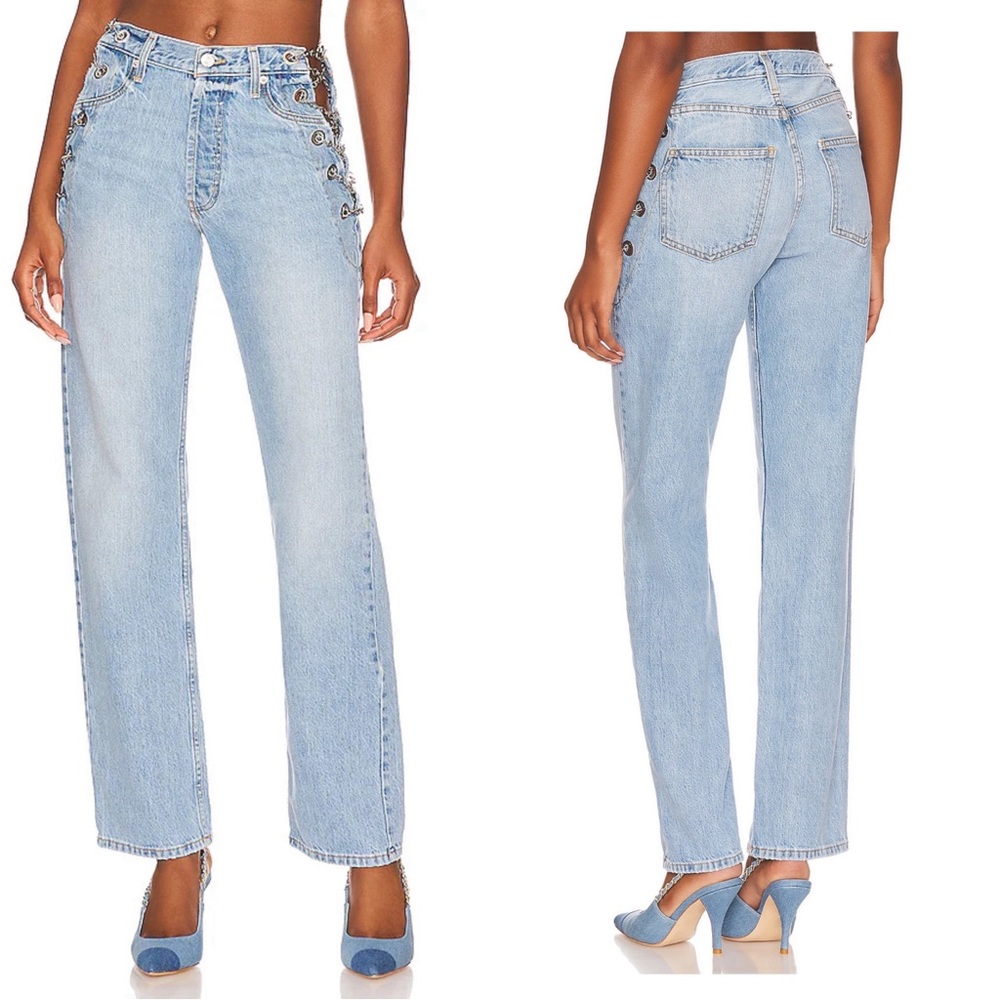 EB Denim Vintage Chain Boyfriend Jeans